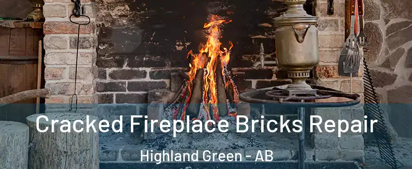 Cracked Fireplace Bricks Repair Highland Green - AB