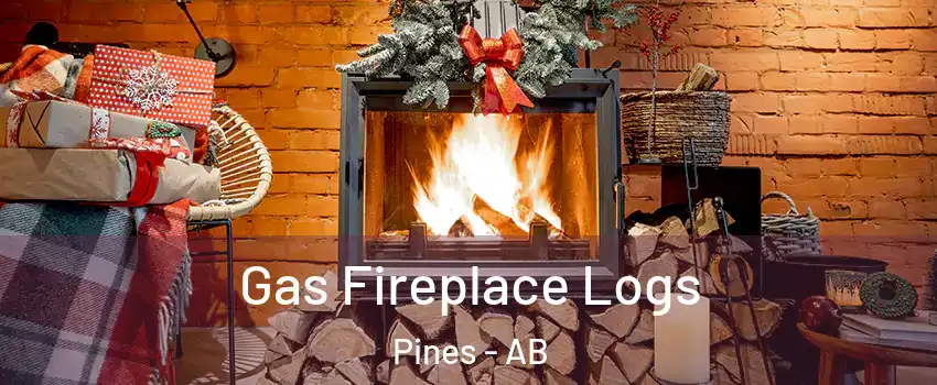 Gas Fireplace Logs Pines - AB