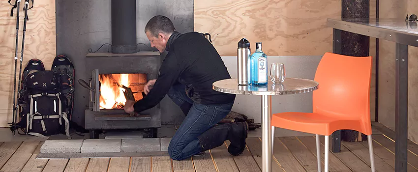 Open Hearth Wood Fireplace Installation in Red Deer, AB