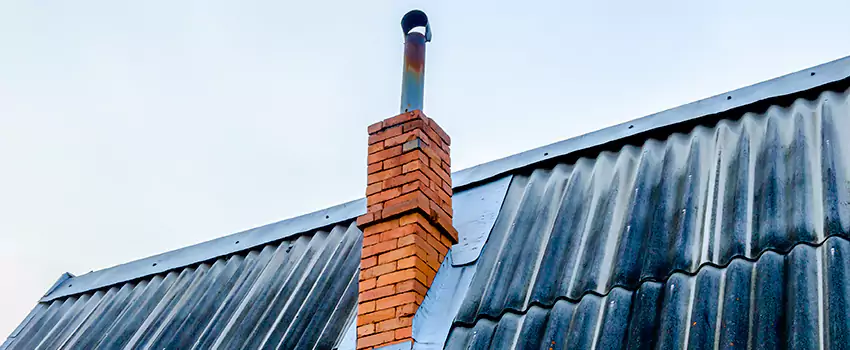Aluminium Chimney Flashing Repair in Red Deer, AB