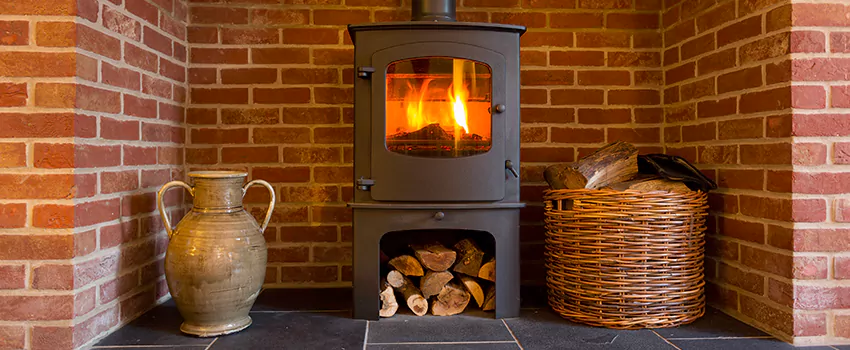 Fix Non-Working Rusted Metal Fireplace in Red Deer, Alberta