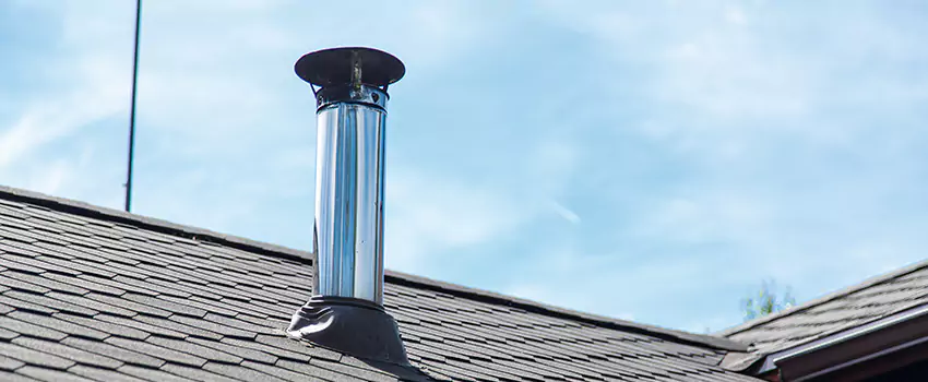 Outdoor Metal Chimney Installation in Red Deer, Alberta