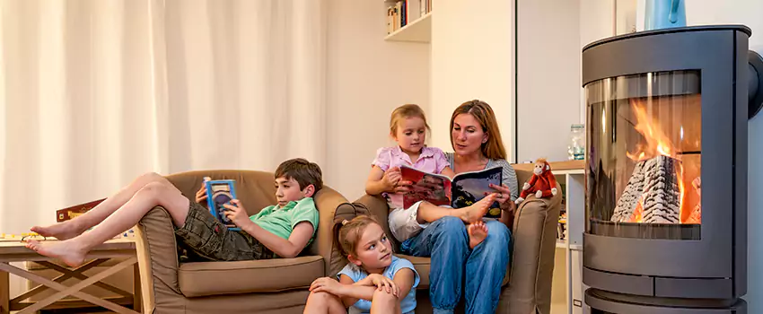 Outdoor Morso Fireplace Broken Screen Replacement in Red Deer, Alberta