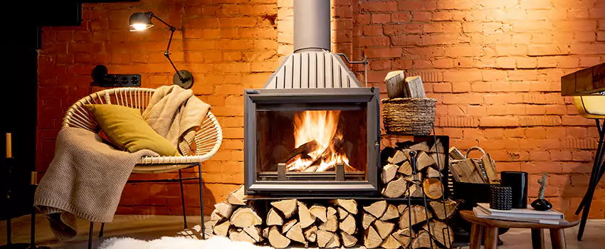 Pellet Stove Chimney Pipe Brackets Installation in Red Deer, AB