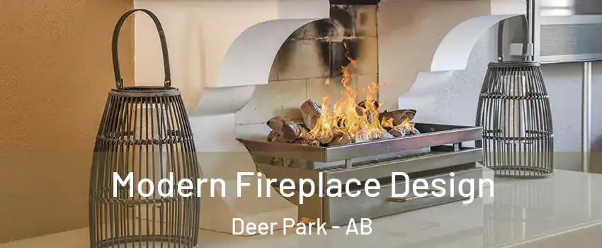 Modern Fireplace Design Deer Park - AB