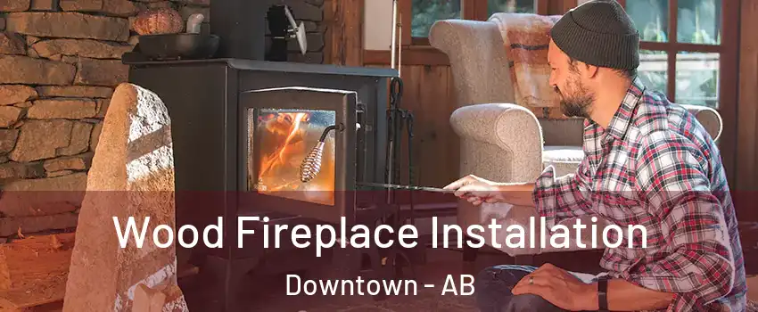 Wood Fireplace Installation Downtown - AB